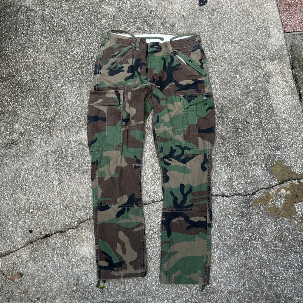 Polo Ralph Lauren Surplus Div Camo Cargo Pants Mens 32x30 Woodland Military